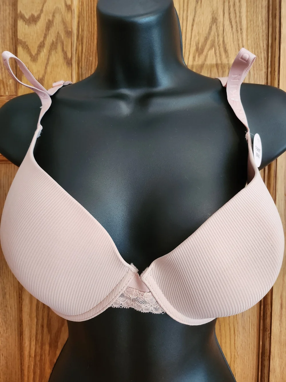 Danskin Women's Lace-Trim T-Shirt Textured Bras (3)